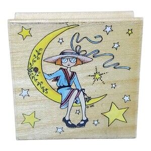 Mary Engelbreit On the Moon Rubber Stamp